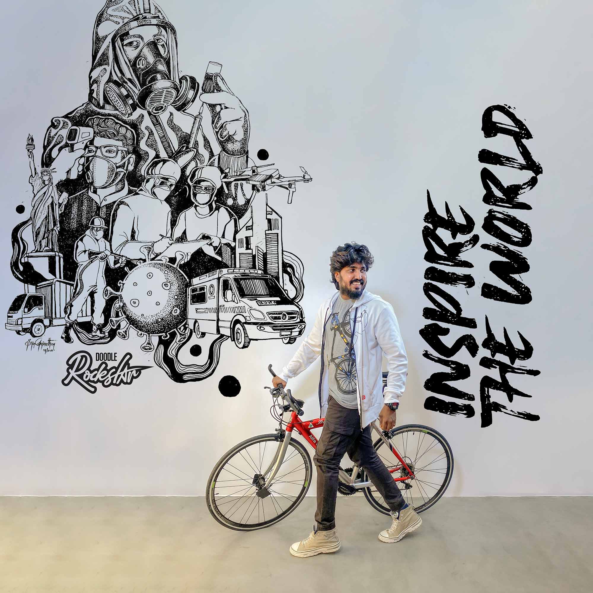 Concept art of "Inspire the world" Artwork Campaign by Thee Artist Network