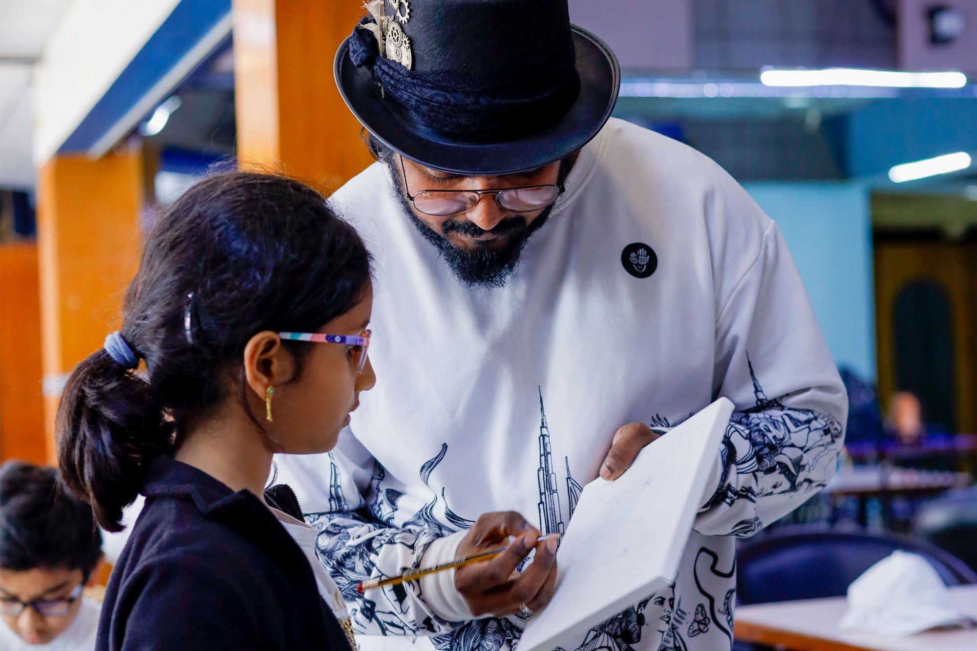 Doodle Masterclass in Dubai! Students Get Creative with Sijin Gopinathan