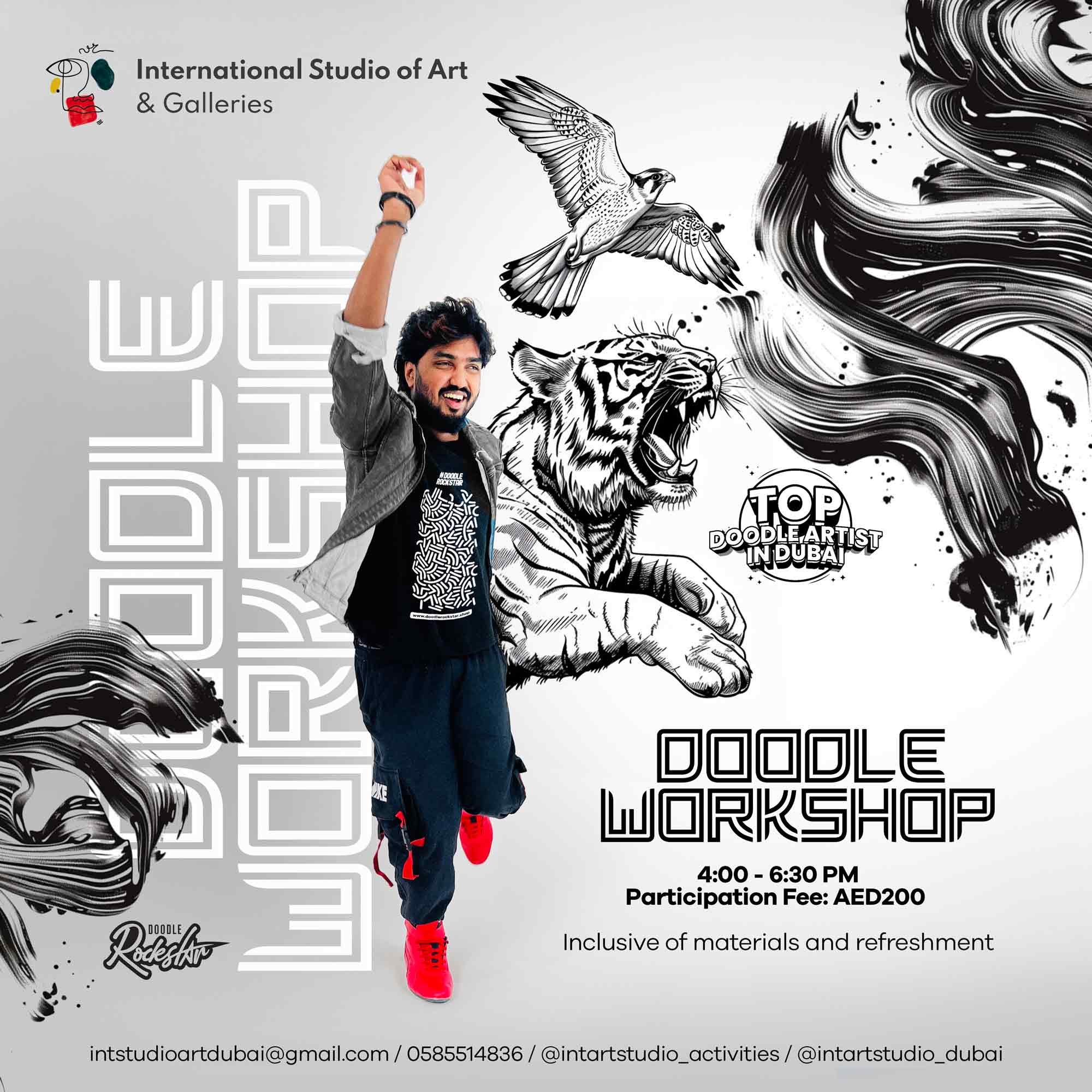Doodle Workshop at International Studio of Art & Gallery, Dubai