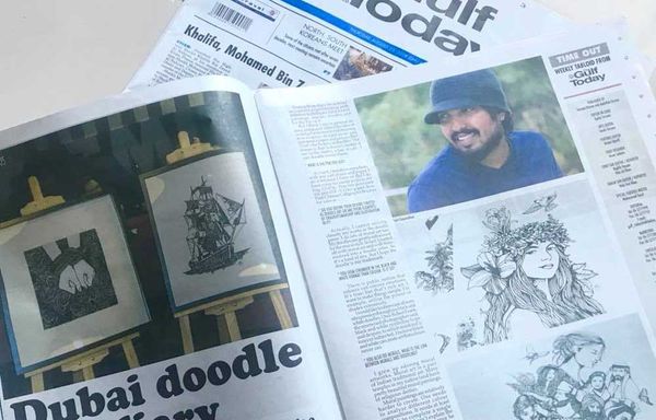 Dubai Doodle Diary - Gulf Today Interview