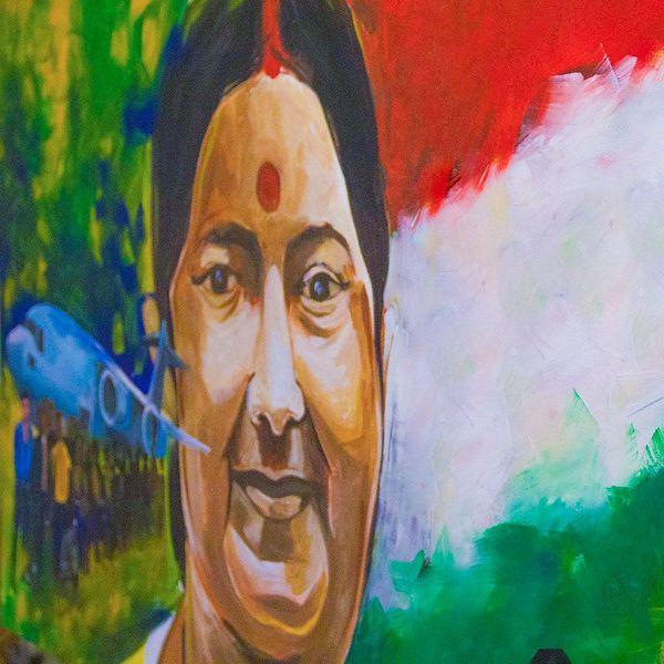 Art Tribute to Sushma Swaraj - UAE