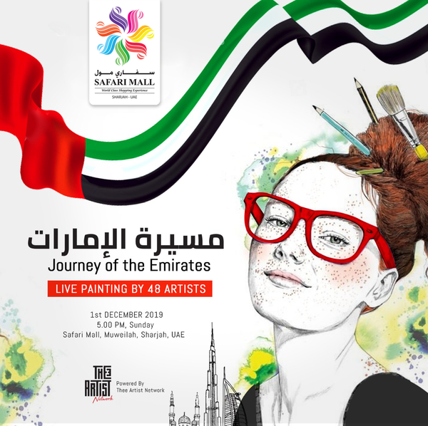 Journey of the Emirates! Live Painting by 48 Artists