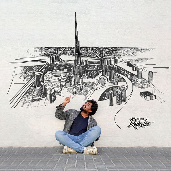 Doodle Art project - Burj Khalifa Downtown